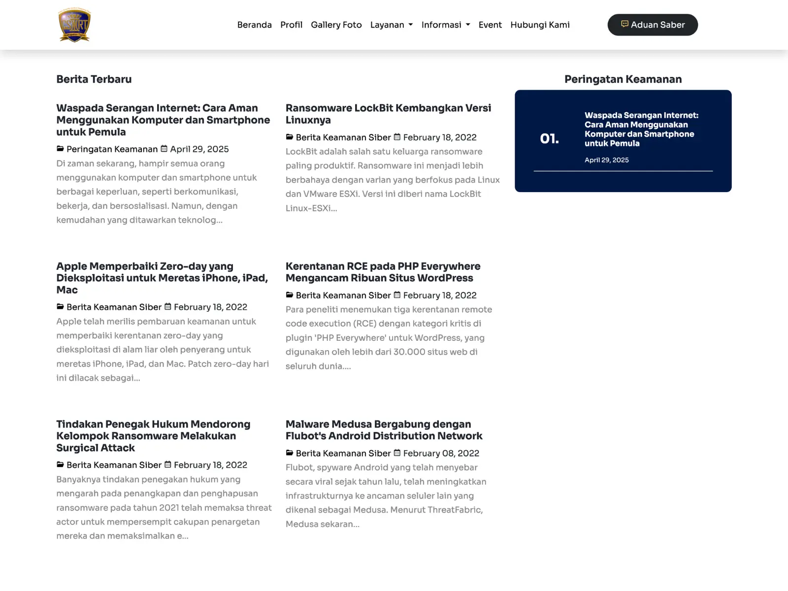 CSIRT - Computer Security Incident Response Team