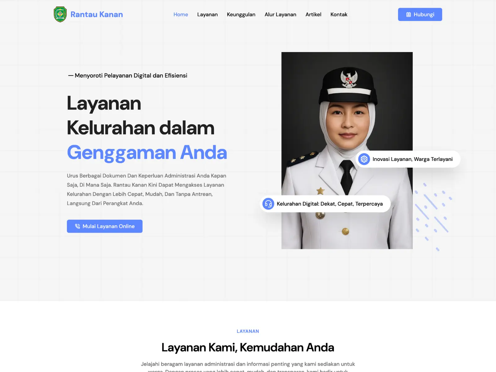 Website Kelurahan Rantau Kanan